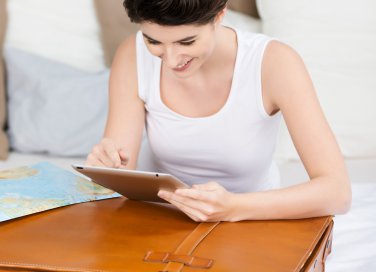 fare la valigia con una app smartphone tablet