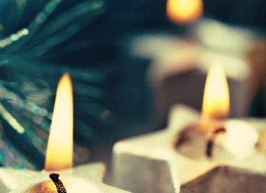 Candele faidate Natale decorazioni