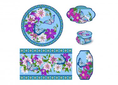 decoupage festa mamma, set decorativi decoupage, scatola decoupage, vassoio decoupage