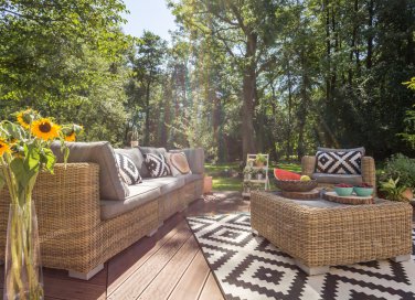 mobili, rattan, pulizia