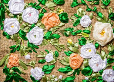 tecnica ricamo silk ribbon