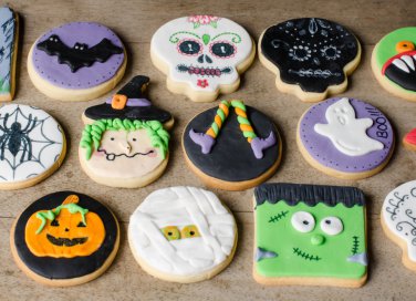 halloween biscotti, biscotti pasta zucchero