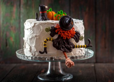 torta halloween pasta di zucchero, cake design halloween