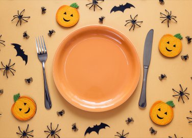 halloween, party bambini, decorare tavola