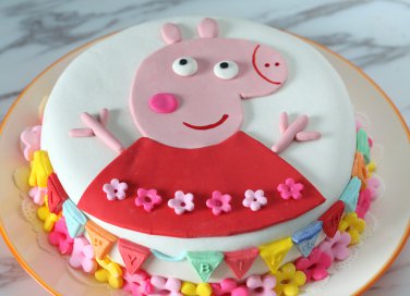 torta peppa pig pasta di zucchero, peppa pig pasta di zucchero