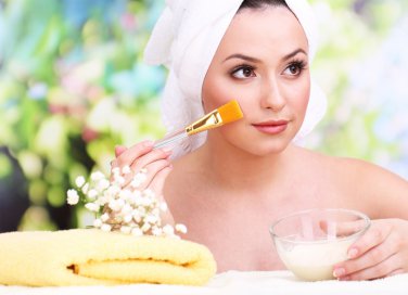 maschera viso all'olio di oliva
