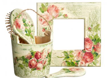 regali natale fai da te, decoupage legno