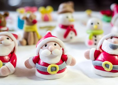 babbo natale pasta di zucchero, torte natale pasta di zucchero