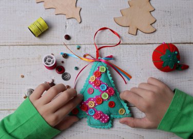 decorazioni di Natale, fai da te, bambini