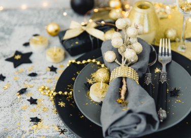 Natale, decorare tavola, decorazioni raffinate