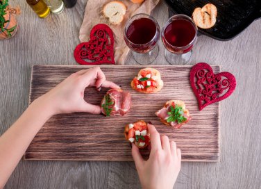 san valentino, menu semplice, ricette