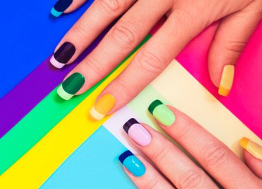 nail art, nastro adesivo, disegni