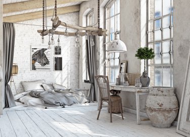 Come arredare una mansarda in stile shabby chic