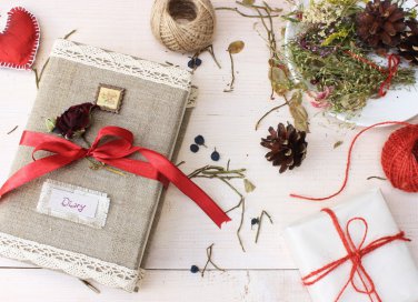 decorare agenda, copertina, idee originali