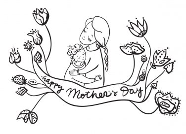 festa mamma, biglietti auguri, colorare