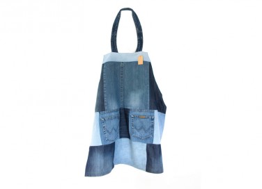 come fare grembiule, grembiule jeans, riciclare jeans