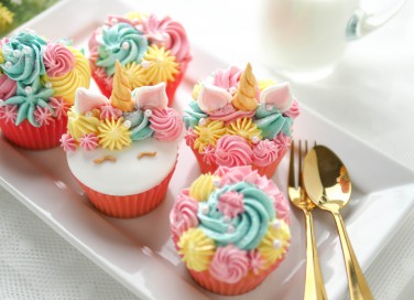 cupcake unicorno, unicorno pasta di zucchero