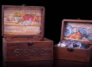 decorare cassapanca, cassapanca decoupage
