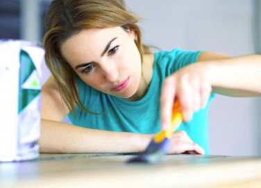 decoupage su legno laccato, decoupage mobili