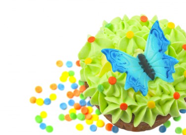farfalle pasta di zucchero, farfalle cake design