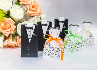 scatoline portaconfetti fai da te, scatoline matrimonio fai da te