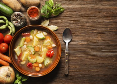 fagioli, verdure, piatto