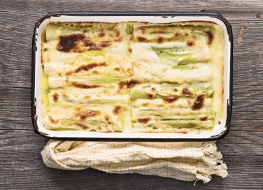 porri, gratin, forno