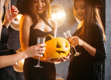 festa, halloween, adulti