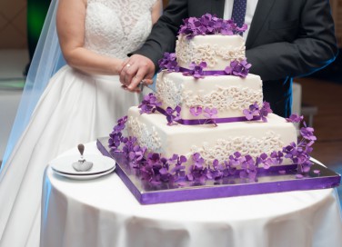 torte, matrimonio, fiori