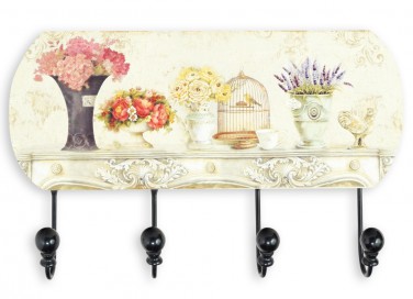decorare attaccapanni da parete, decorare attaccapanni, attaccapanni decoupage