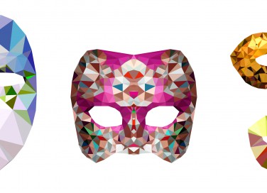 maschere carnevale cartoncino, decoupage carnevale, maschere carnevale fai da te