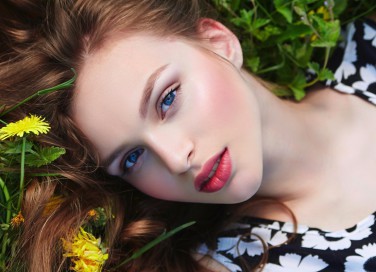 trucco, occhi, giorno