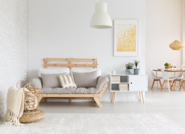 soggiorno, stile nordico, arredamento scandinavo
