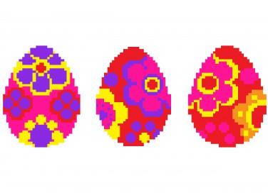 pixel art pasqua, coding pasqua