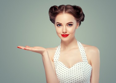 acconciature, pin up, anni 50