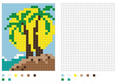 pixel art estate, schemi pixel art, pixel art codici
