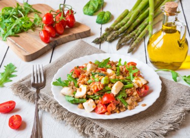 insalata di farro, ricetta estiva, verdure