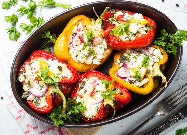 peperoni ripieni vegetariani, come si fanno, ripieno