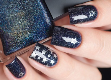 nail art, stelle, decorazione unghie