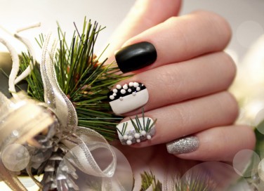 nail art natalizie, manicure, disegni