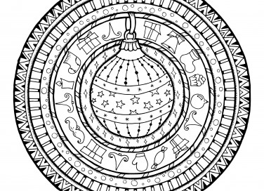 mandala natalizi, mandala natale, disegni antistress