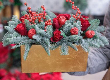 composizioni floreali natalizie, composizioni floreali natale