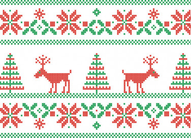 greche natalizie punto croce, greche natale punto croce
