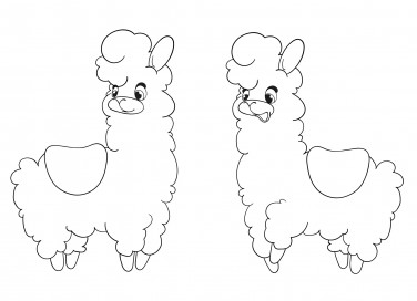 lama da colorare, disegni lama da colorare, disegni lama