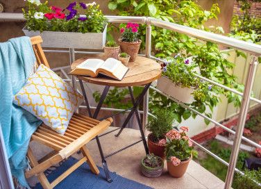 arredo, balcone, piccolo