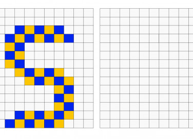 pixel art lettere, schemi pixel art lettere