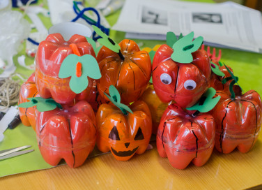 zucche halloween fai da te, zucche finte halloween
