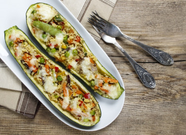 zucchine, verdure, ripieni senza carne