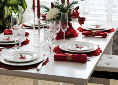 apparecchiare la tavola, Capodanno, mise en place