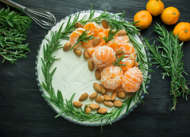 torte invernali decorate con panna, torte invernali decorate, torte decorate panna